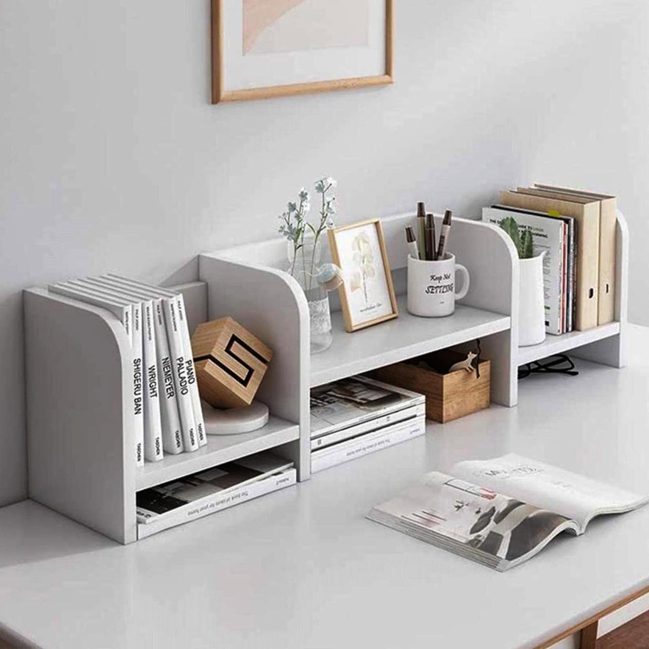 Полка-надстройка настольная из дерева Далира зефир (АКД-001020)