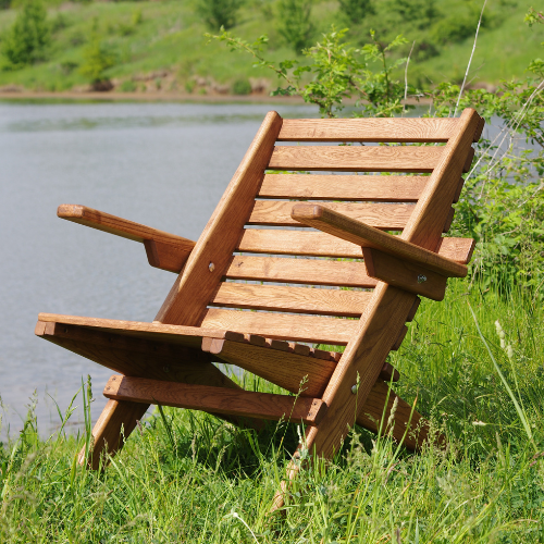 Шезлонг дубовый RELAX WOOD Делайт натуральное дерево (10844012) - фото 1