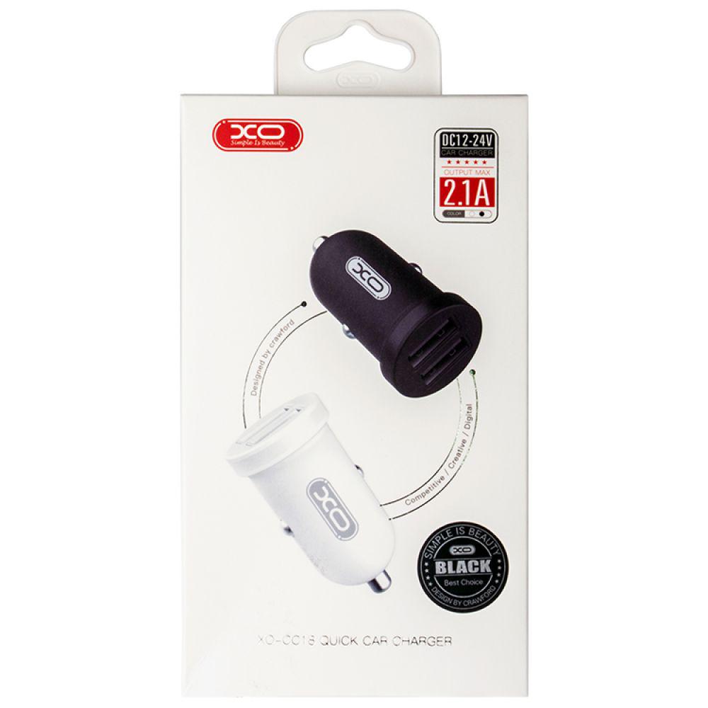 Зарядний пристрій автомобільний Xo CC18 2USB/2,1А Black - фото 2 Зарядний пристрій автомобільний Xo CC18 2USB/2,1А Black - фото 2