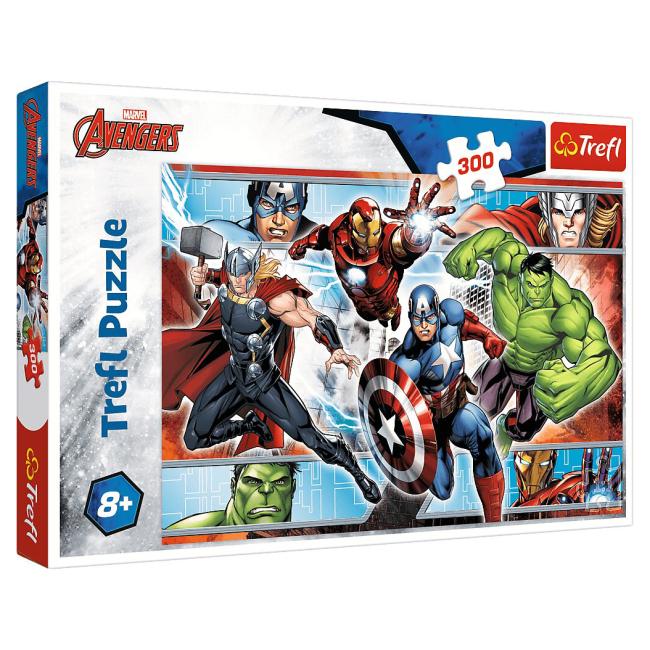 Пазли Trefl Месники Marvel з картону на 300 ел. Різнокольоровий (150-98-TR23000)