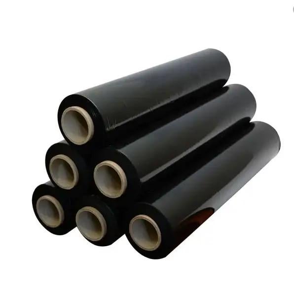 Стретч пленка 500 мм 20 мкм 200 м нетто 1,84 кг ящик 6 рул. Черный