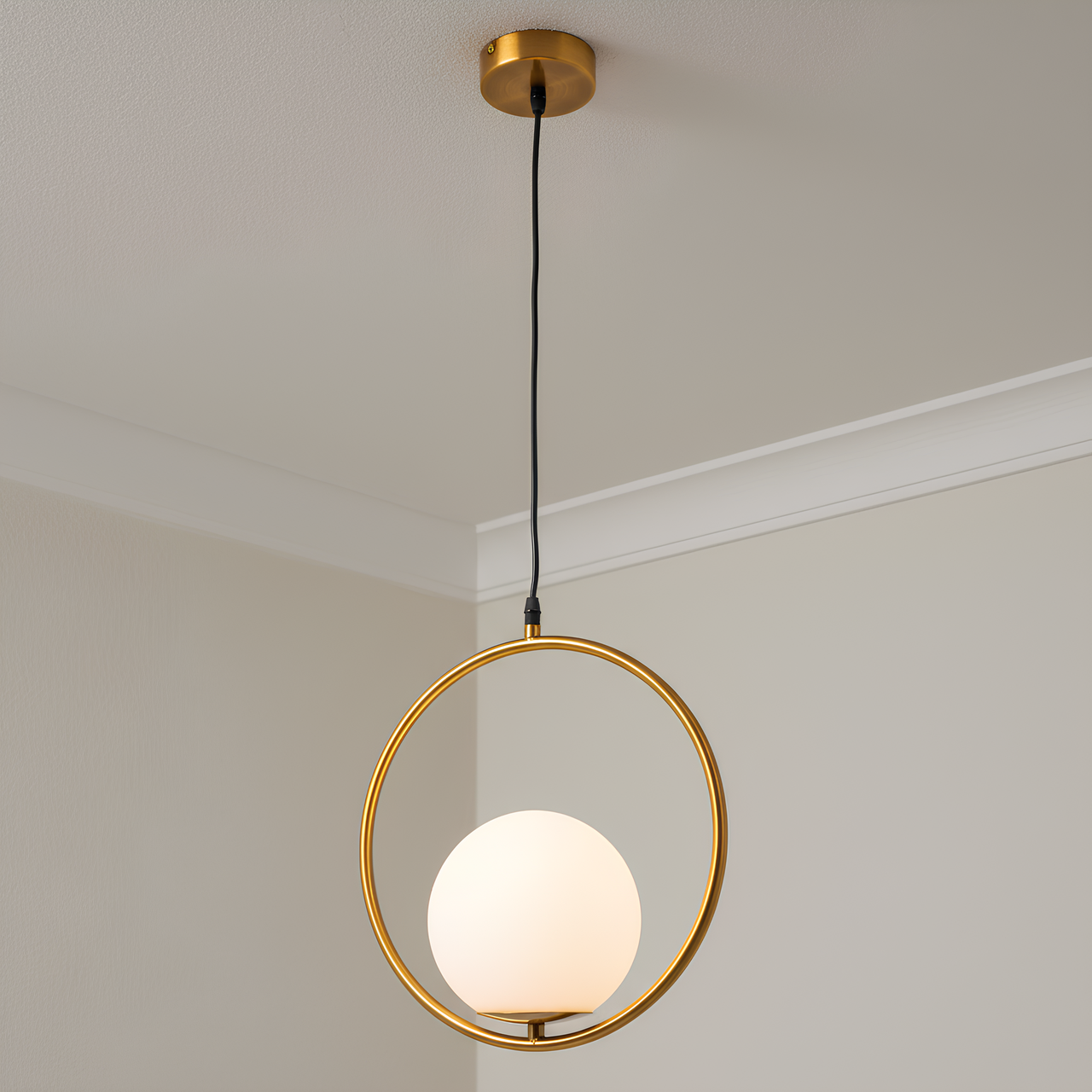 Підвісний світильник Sirius з круглим металевим каркасом під одну лампу Е27 Бронзовий (Ш 2003/1AB) Підвісний світильник Sirius з круглим металевим каркасом під одну лампу Е27 Бронзовий (Ш 2003/1AB)