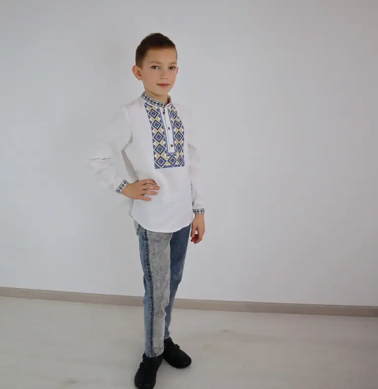 Рубашка детская с вышивкой XRmaster Эней 116 см (0001643) - фото 2