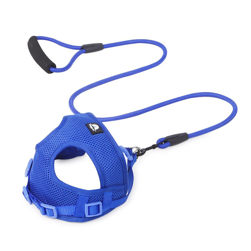 Шлея для собак с поводком Taotaopets 233303 L Blue Шлея для собак с поводком Taotaopets 233303 L Blue