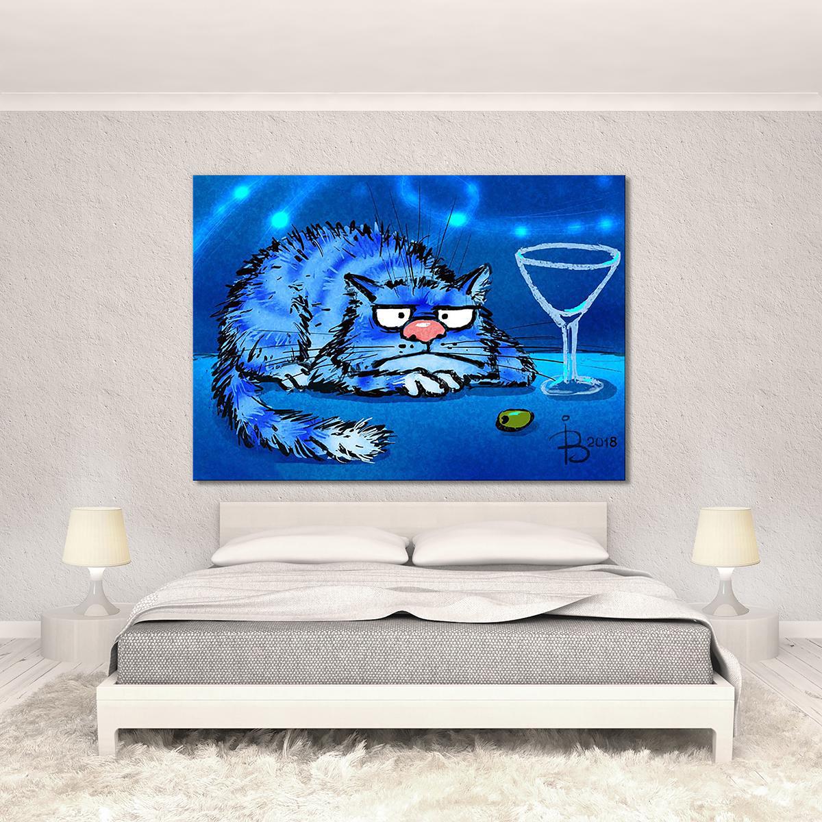 Модульная картина Цвет настроения синий... 1 модуль 70x105 см