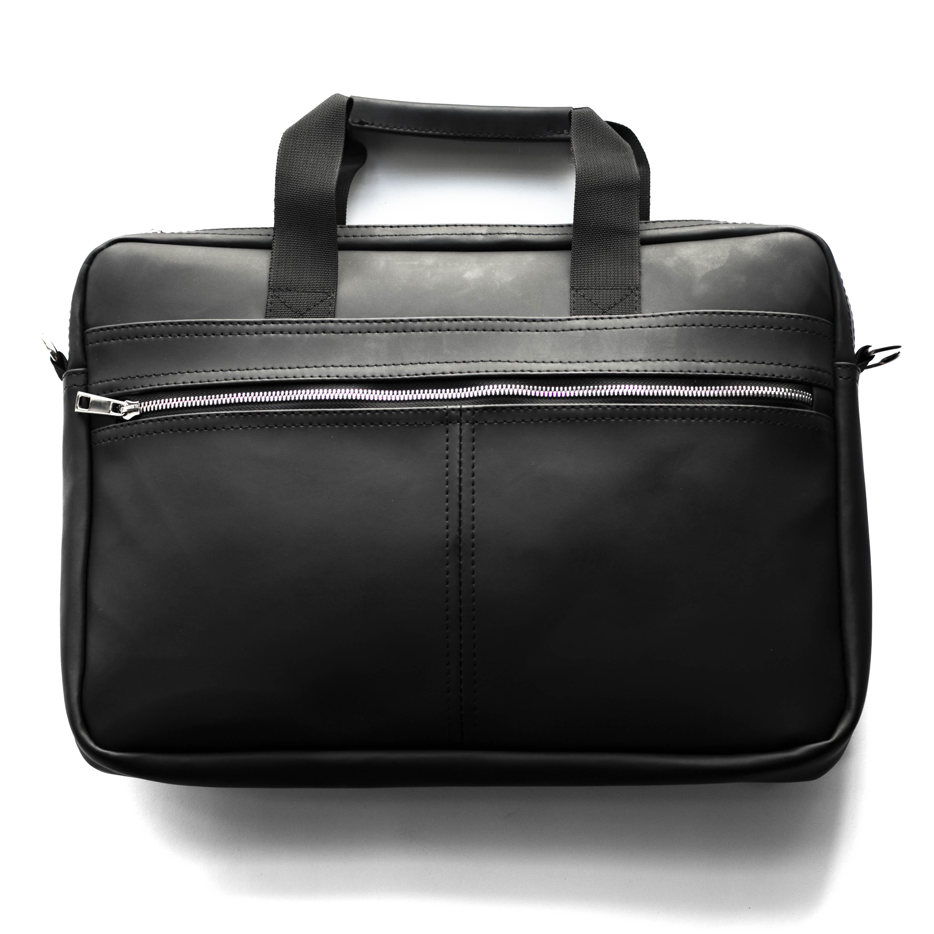 Портфель для ноутбука и документов Capitalist из матовой эко-кожи Черный (13147043) Портфель для ноутбука и документов Capitalist из матовой эко-кожи Черный (13147043)