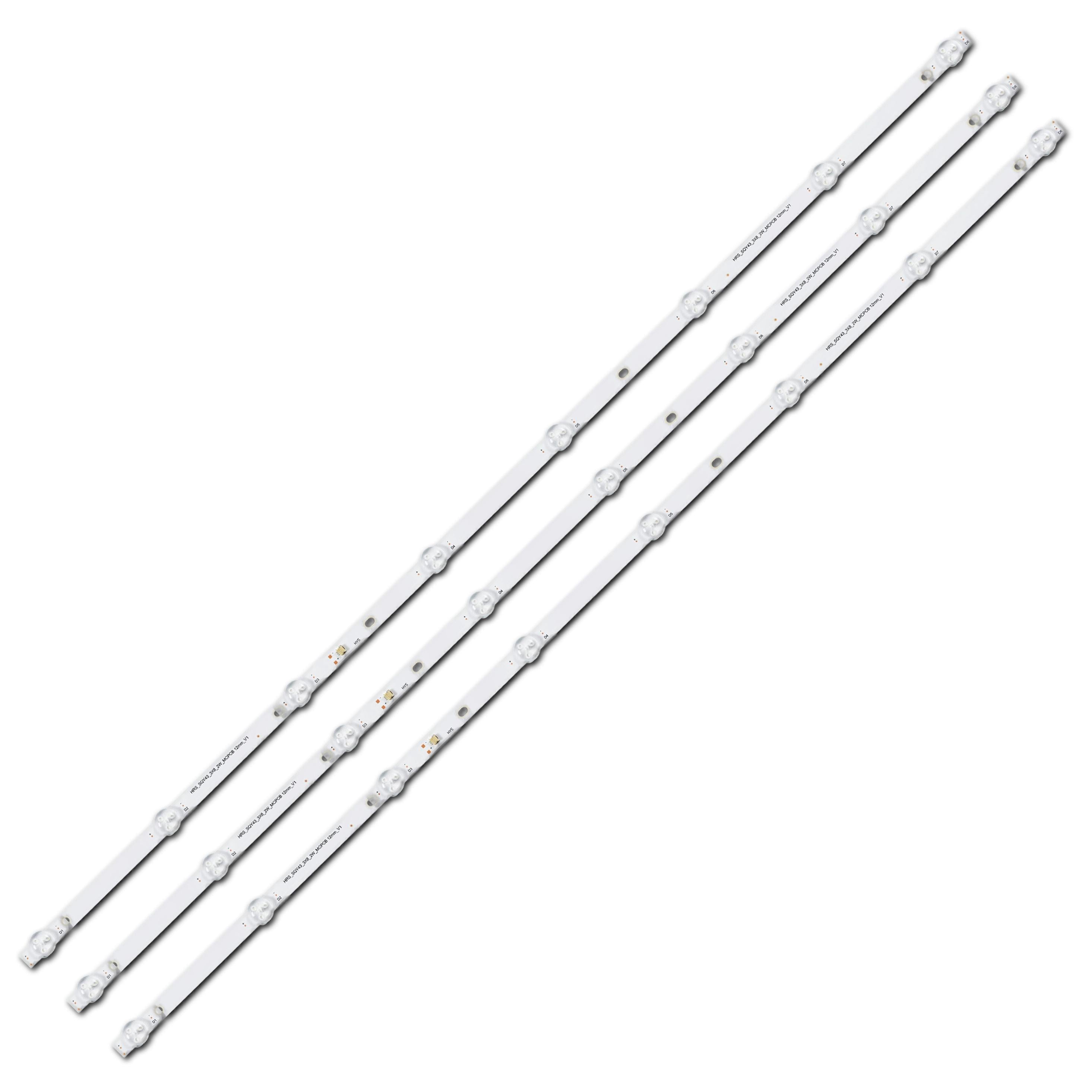 Подсветка LED для TV HRS_SQY43_3X8_2W_MCPCB HV430FFHB-N10 43" 3 шт. (ART-13373)