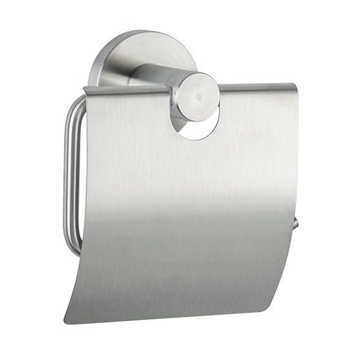 Тримач для туалетного паперу Frap F30103 із кришкою Сатин (126674)