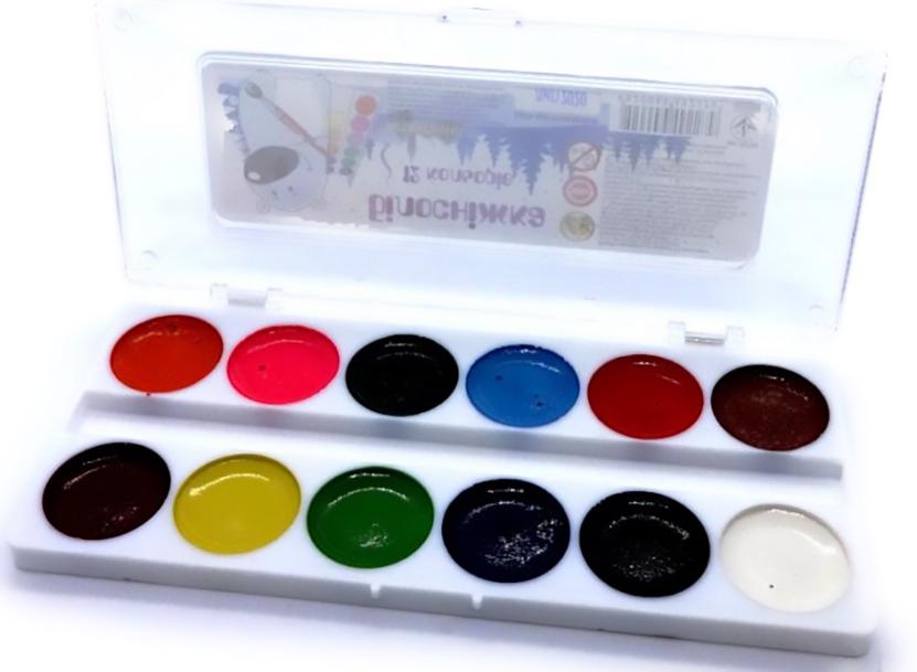 Краски акварельные медовые Белоснежка 12 цветов (TSH-49492279)
