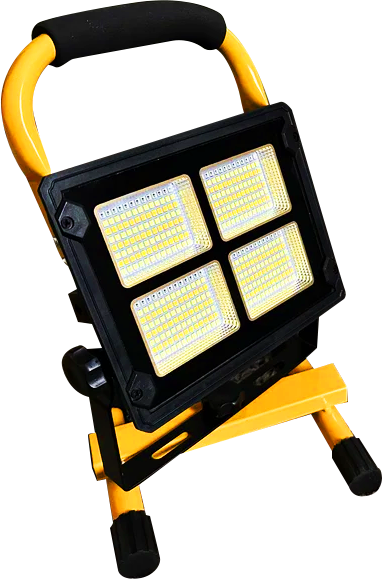 Светильник аккумуляторный Leovin LE-024 LED 300 W аварийный прожектор с солнечной панелью и повербанком