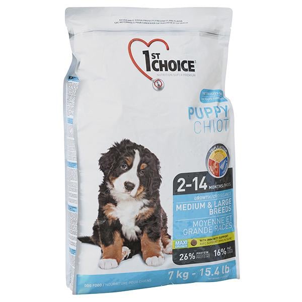 Корм сухой 1st Choice Puppy Medium&Large Chicken для щенков средних и крупных пород 2,72 кг (65672216036)