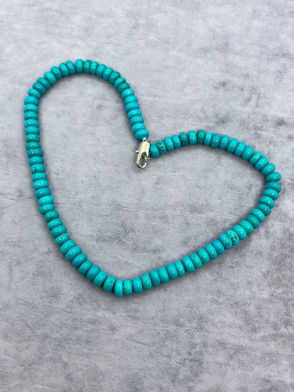 Бусы бирюза 38 см Бирюзовый (10278)
