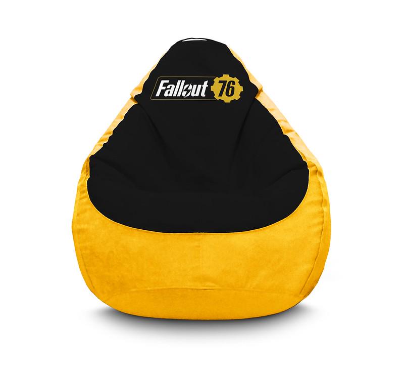 Крісло мішок iPuff Fallout 76 Флок XL 80x110 см Жовтий