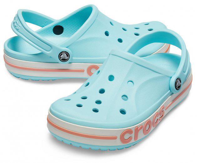 Сабо Crocs Bayaband Clog M8W10 р. 41 26,5 см Ice Blue Melon (205089-W)