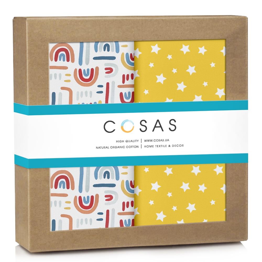 Пеленки детские Cosas Rainbow многоразовые 2 шт. (4822052227305)