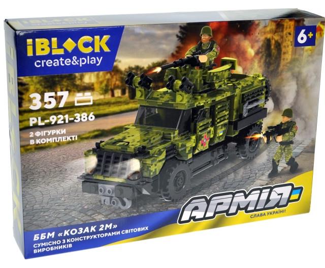 Конструктор дитячий Iblock Армія Військова машина України ББМ КОЗАК 2М 357 дет. (28443343)