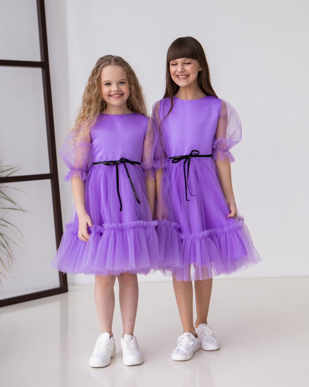 Платье праздничное для девочки 110 см Фиолетовый (2229163178) - фото 3