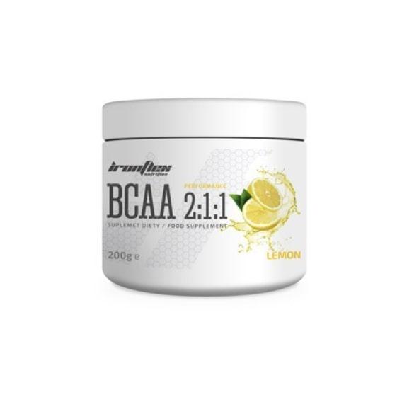 Аминокислота BCAA для спорта IronFlex BCAA Performance 2-1-1 200 г 40 порций Lemon