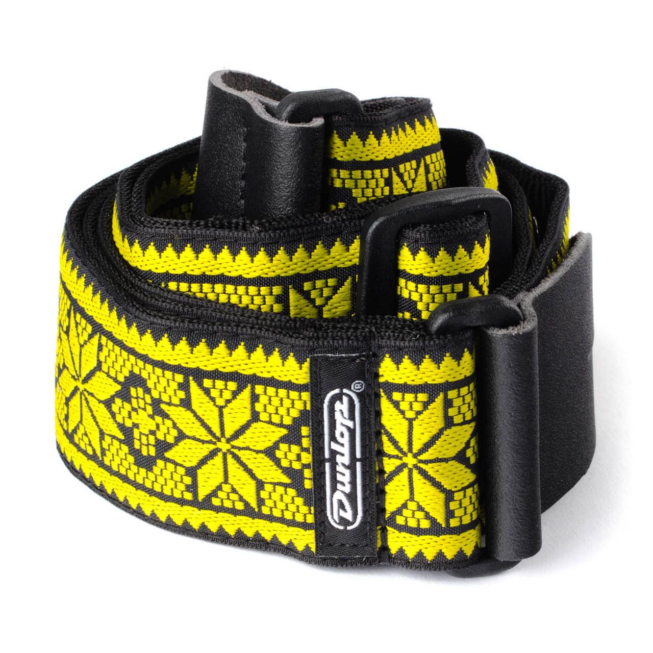 Ремень гитарный Dunlop D67-02YE 2" Jacquard Fillmore Yellow (122841)