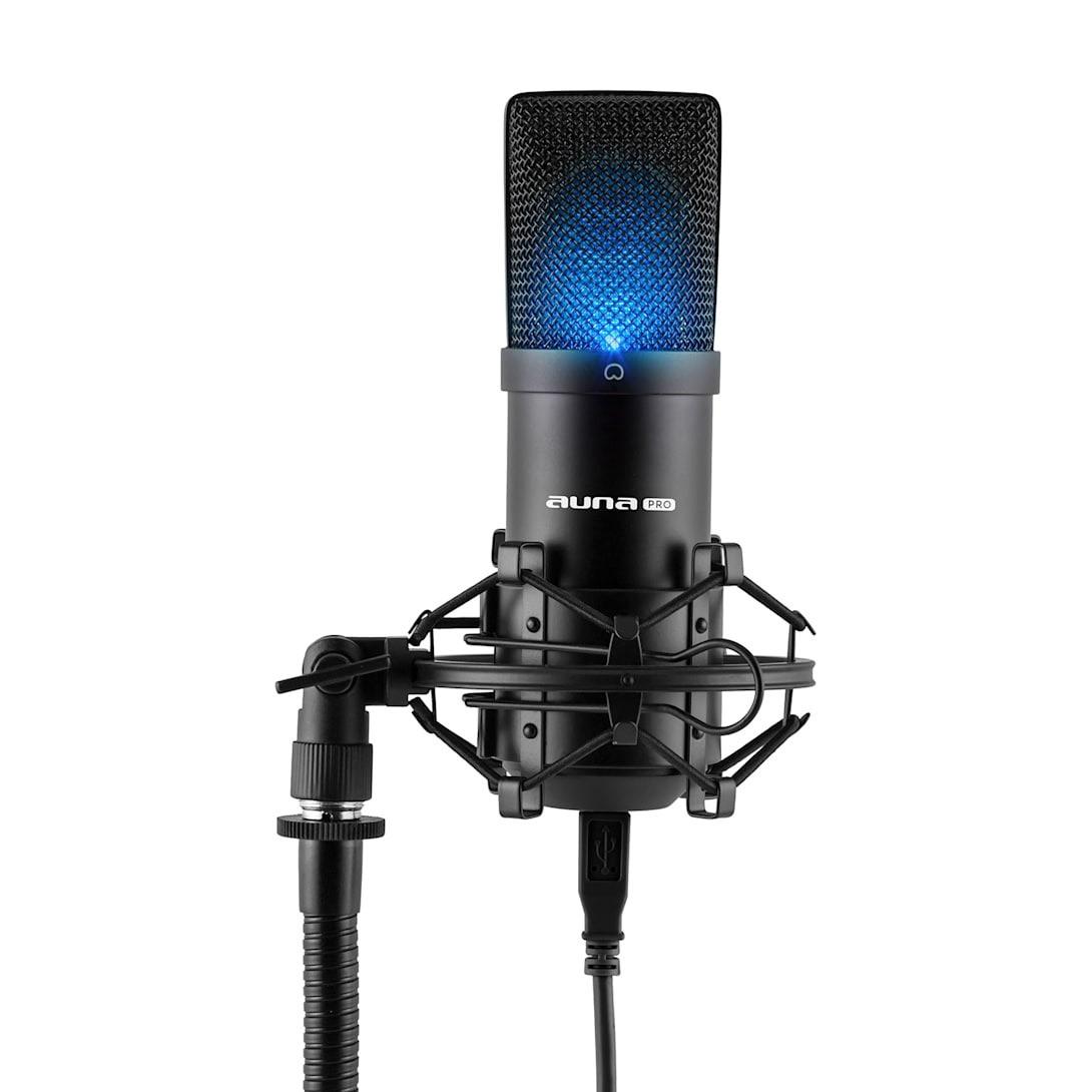 Микрофон студийный Auna Pro MIC-900B-LED USB (10028786)