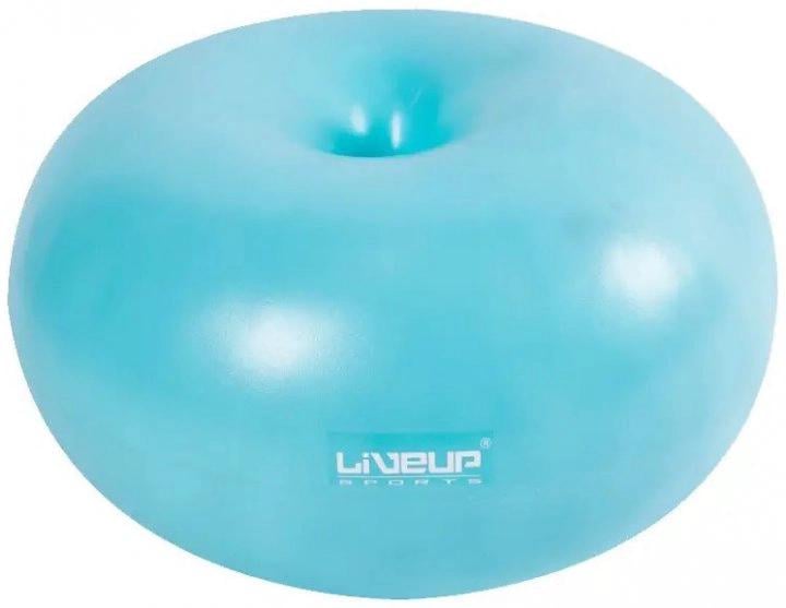 Фітбол LiveUp DONUT BALL 45х25 см Блакитний (LS3567)