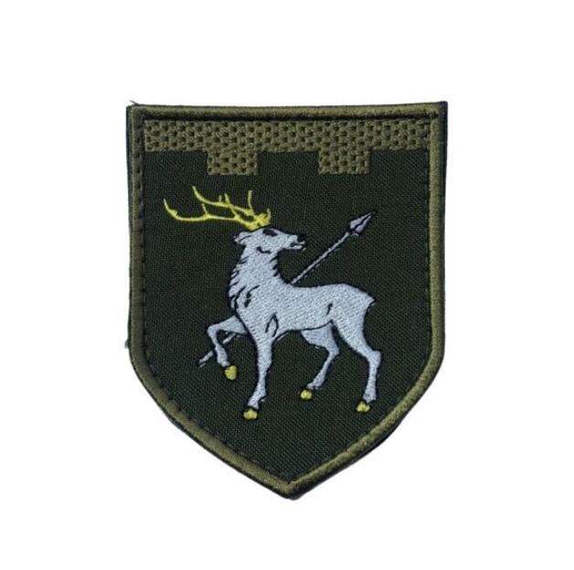 Шеврон на липучке IDEIA 123-я отдельная бригада территориальной обороны 7,3х9 см (2200004269917)