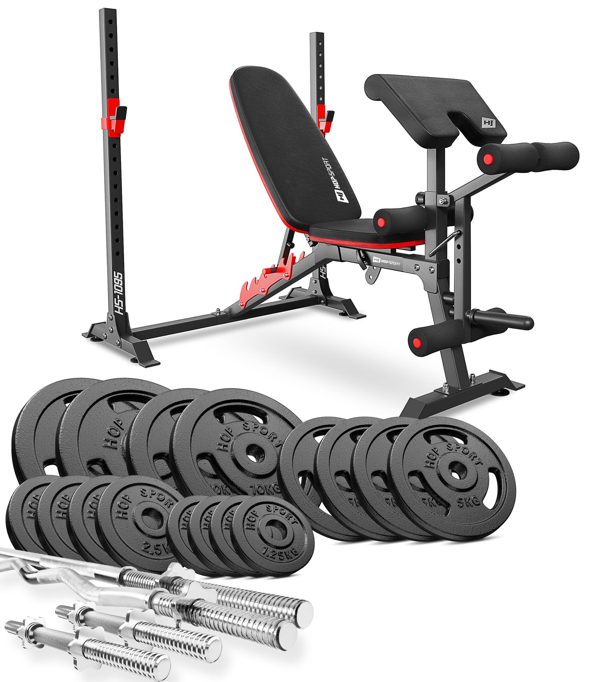 Набір STRONG 106 кг з лавкою HS-1095