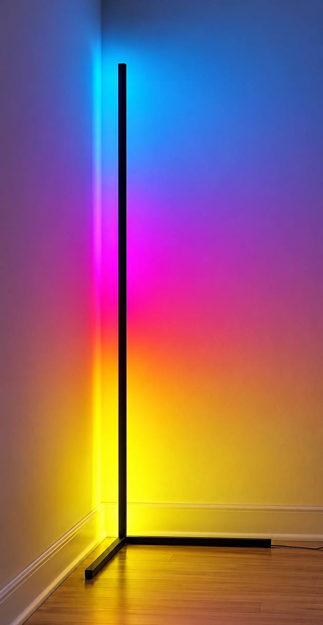 Торшер Smart LED RGB с пультом 1,53 м Черный (153black)
