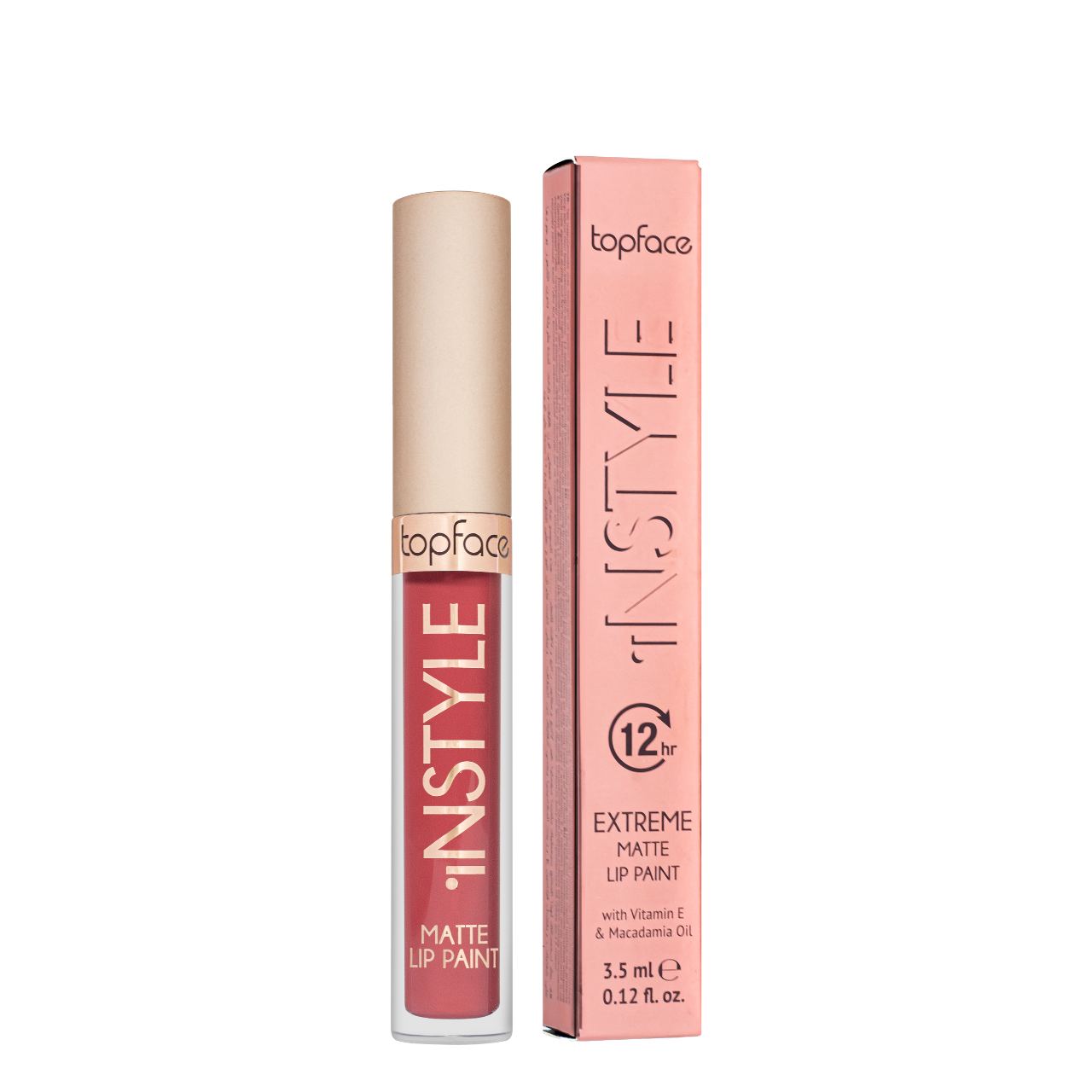 Помада для губ матовая жидкая Topface Instyle Matte PT206, оттенок 02 Темно-розовый