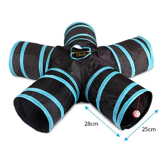 Туннель для кота/собаки пятисторонний 85х25 см Черный - фото 3 Туннель для кота/собаки пятисторонний 85х25 см Черный - фото 3