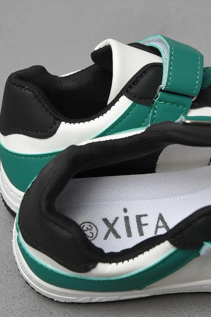 Кросівки для хлопчика Xifa 536-008 розмір 32/20,5 см Білий із зеленим (2485999140) - фото 3