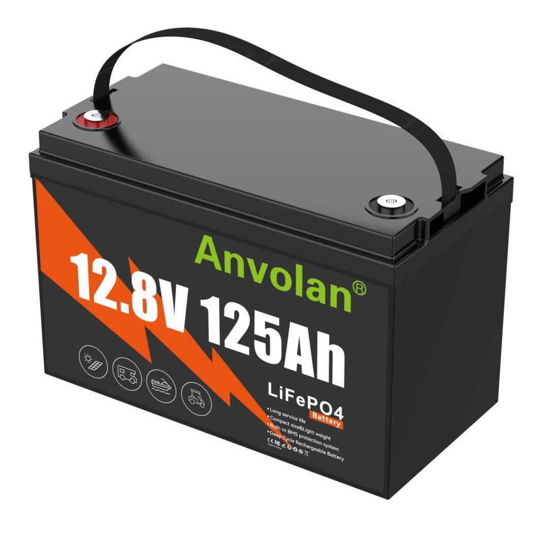 Аккумулятор литий-железо-фосфатный Anvolan LiFePO4 12,8 V/125Ah/1280 Wh