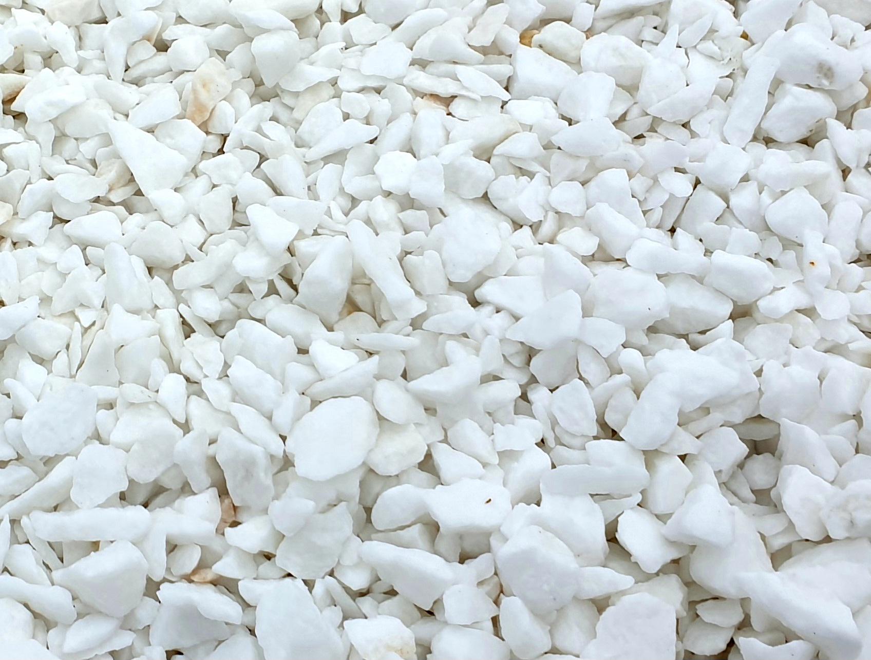 Крошка мраморная STONELAK MARMAROS белоснежная для паметников и ландшафта 8-16 см 20 кг White