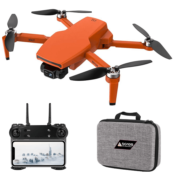 Квадрокоптер ZLRC SG108 Pro 4K и HD камеры FPV GPS БК моторы 1 км до 25 минут Оранжевый - фото 6