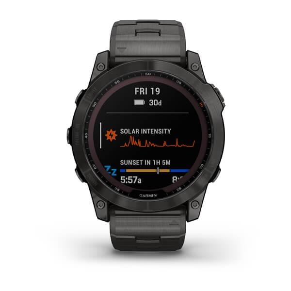 Смарт-часы Garmin Fenix 7X Sapphire Solar DLC + силиконовый ремешок Черный/Серый - фото 2