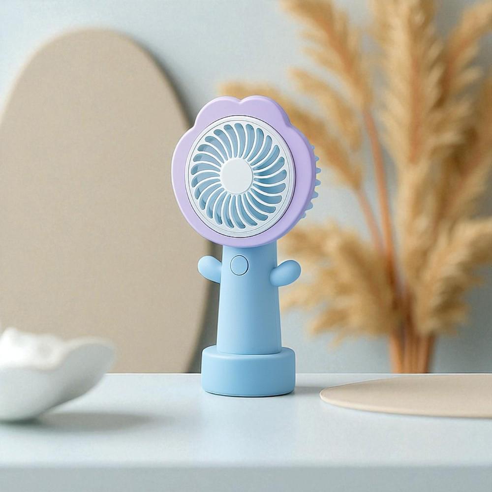 Вентилятор портативный на аккумуляторе и USB Цветок Фиолетовый (51-фио-BT-8861) - фото 8 Вентилятор портативный на аккумуляторе и USB Цветок Фиолетовый (51-фио-BT-8861) - фото 8