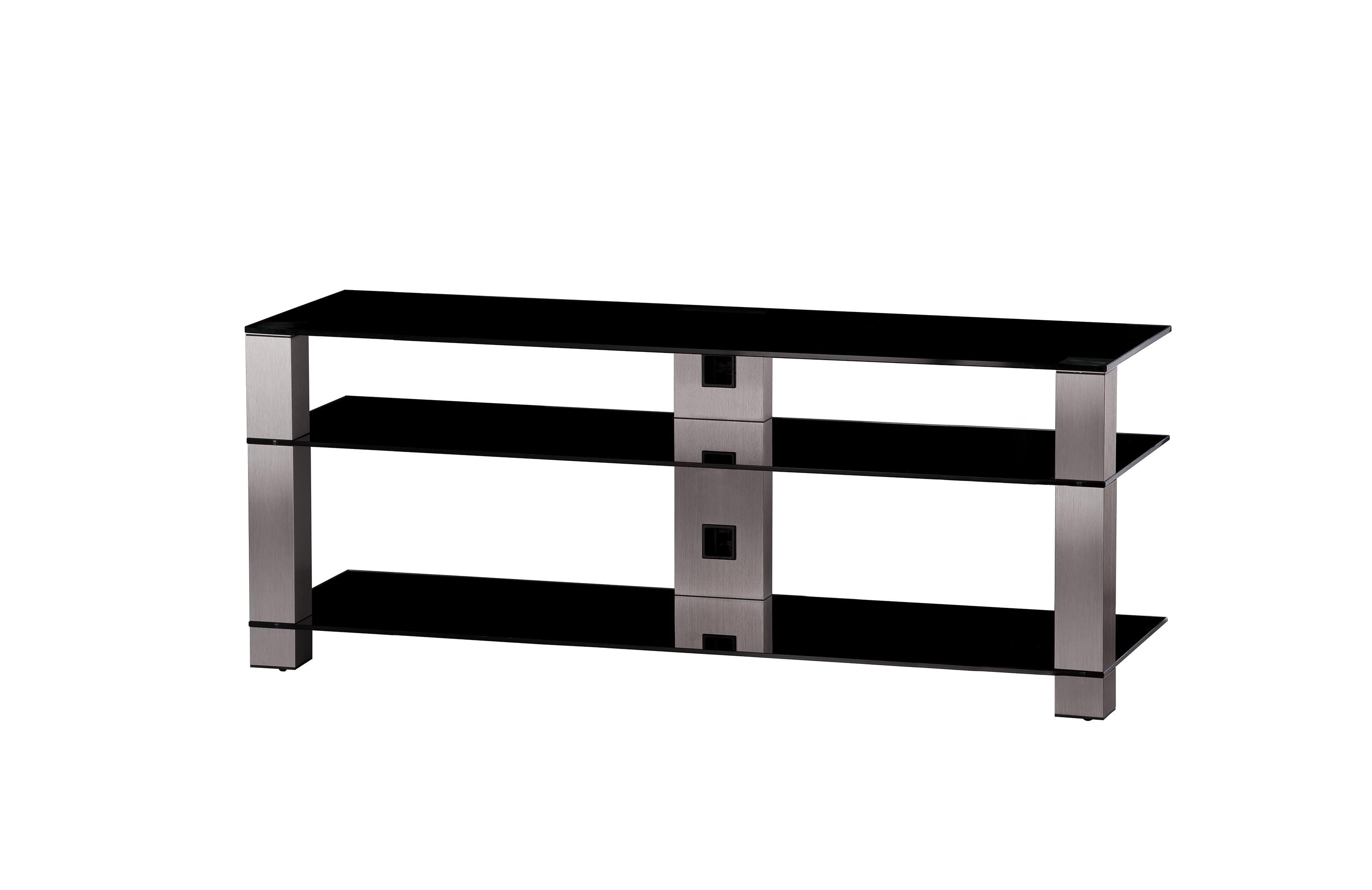 Підставка для телевізора Sonorous PL 3404-B-INX 140x44x55 см Чорний/Сріблястий (3405)