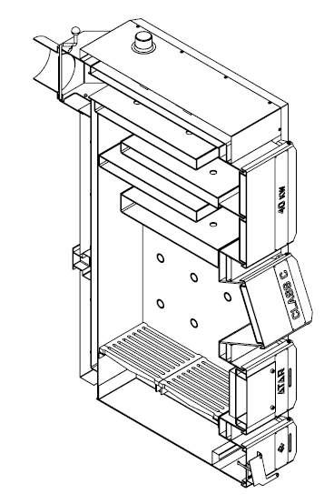 Котел твердопаливний Atar Class С з блоком автоматичного керування 42 кВт (АС-00042) - фото 5