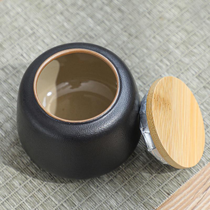 Дорожній набір 45521 для чайної церемонії з 8 предметів керамічний Black - фото 3 Дорожній набір 45521 для чайної церемонії з 8 предметів керамічний Black - фото 3