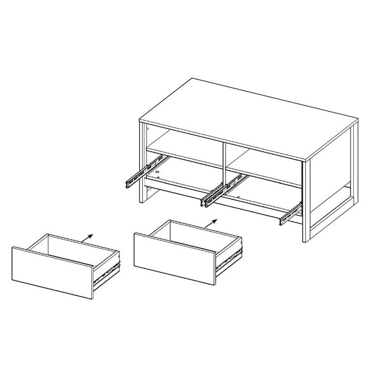 Журнальный столик Perfect Home Arden 109 Дуб гранж санд/Матера (48773) - фото 2