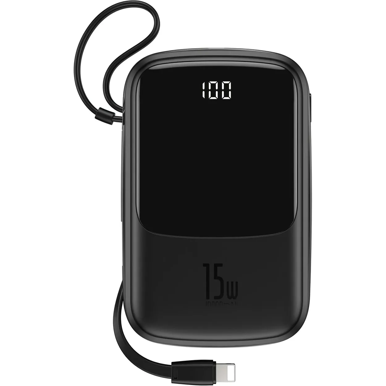Зовнішній акумулятор Baseus Qpow Digital Display 10000 mAh 15W Black (PPQD-A01)