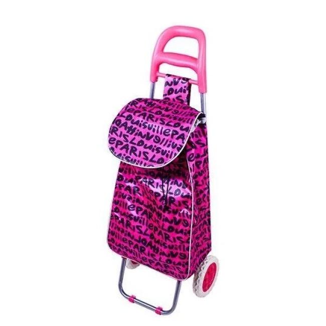 Тачка-сумка на колесах Stenson MH-1901 Letters 94 см Pink (iz14185)