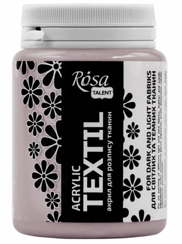 Краска акриловая для тканей ROSA Talent 80 мл Серый
