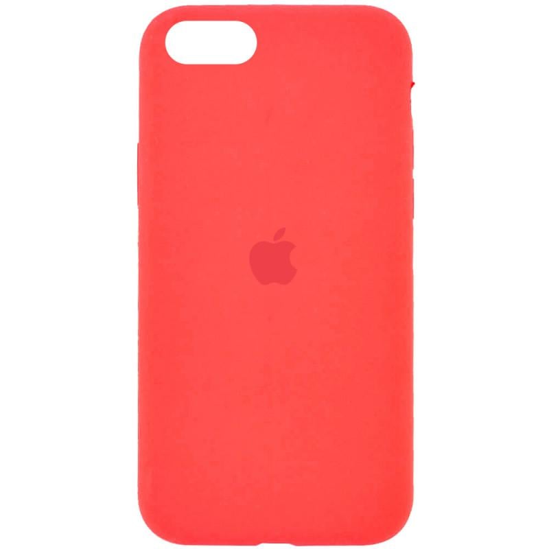 Протиударний Чохол Silicone Case Full Protective (AA) для Apple iPhone SE (2020) Помаранчевий / Pink citrus - фото 1