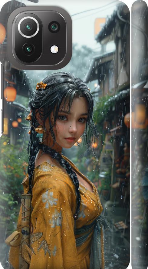 Чехол на Xiaomi Mi 11 Lite Anime-girl (6133m-2281-42517)