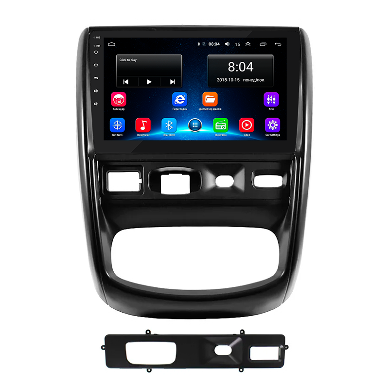 Автомагнітола штатна Lesko Base для Renault Duster I 2010-2015 р. Wi-Fi/GPS 2/32 GB 9" (7797-33044)