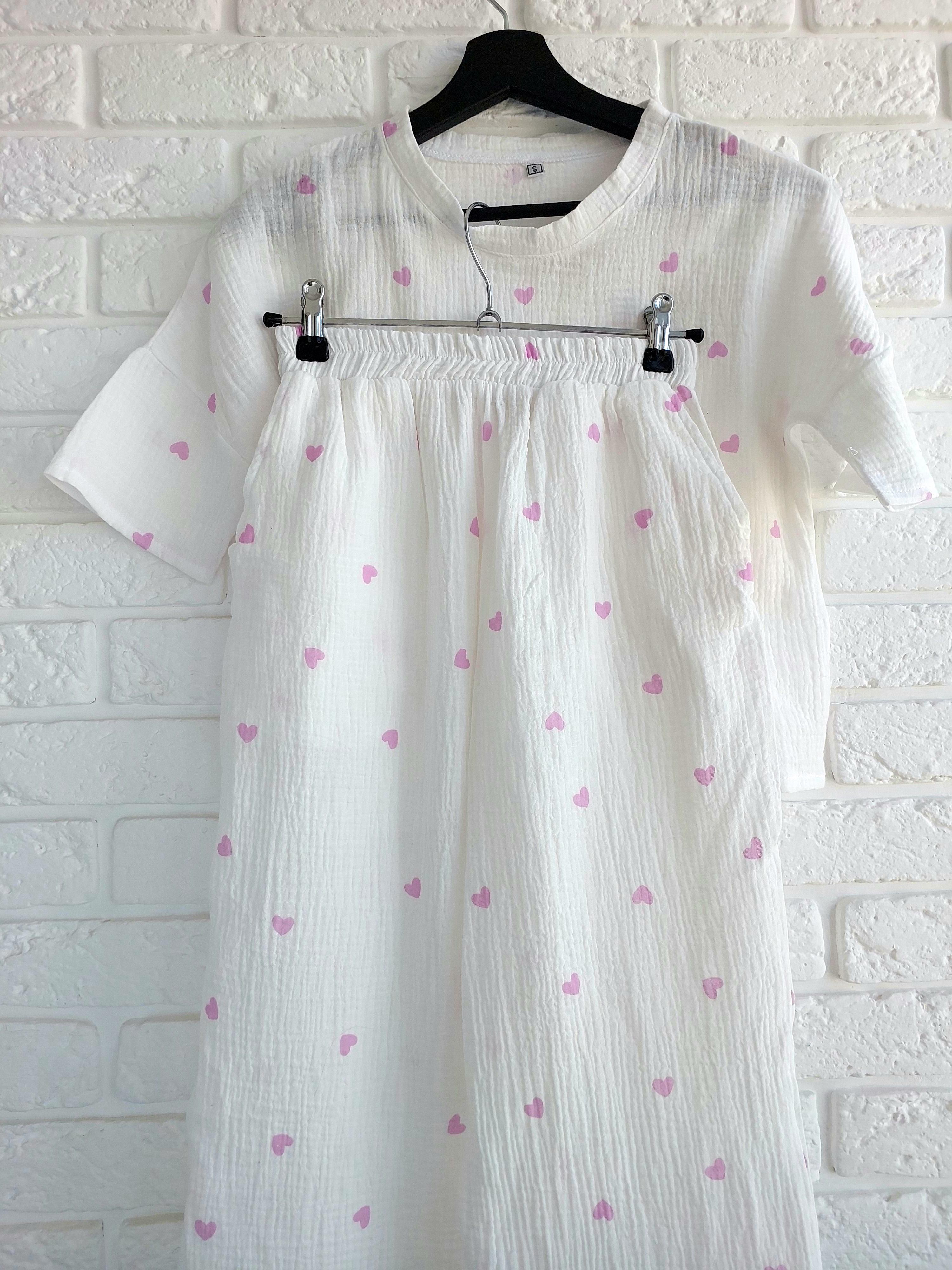 Пижама женская с сердечками L (pj09-3) - фото 2 Пижама женская с сердечками L (pj09-3) - фото 2