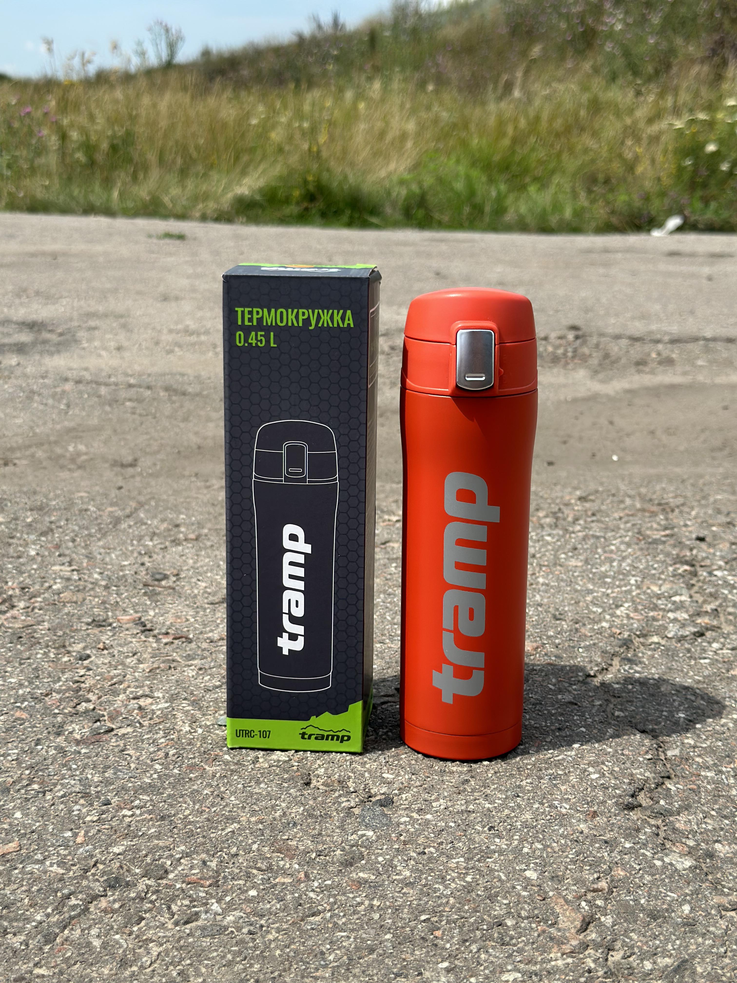 Термокружка Tramp держит 12 ч. 0,45 л (UTRC-107-orange) - фото 2 Термокружка Tramp держит 12 ч. 0,45 л (UTRC-107-orange) - фото 2