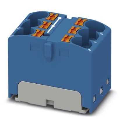 Розподільний блок Phoenix Contact PTFIX 6X4 BU 450В 32A Push-in Синій (3273792)