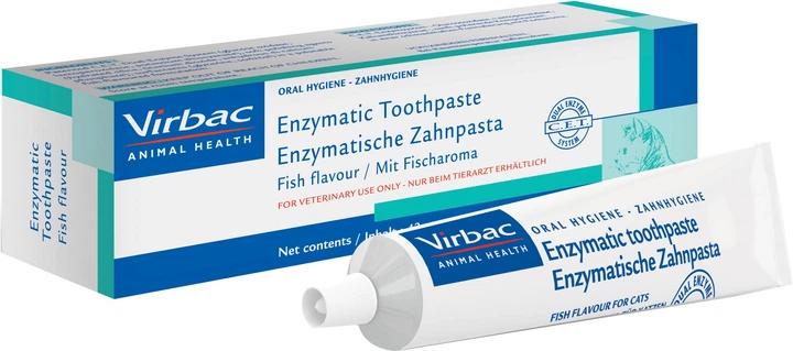 Зубная паста для кошек энзимная Virbac Enzymatic Toothpaste Zahnpasta Fish Flavour с рыбным ароматом 43 г